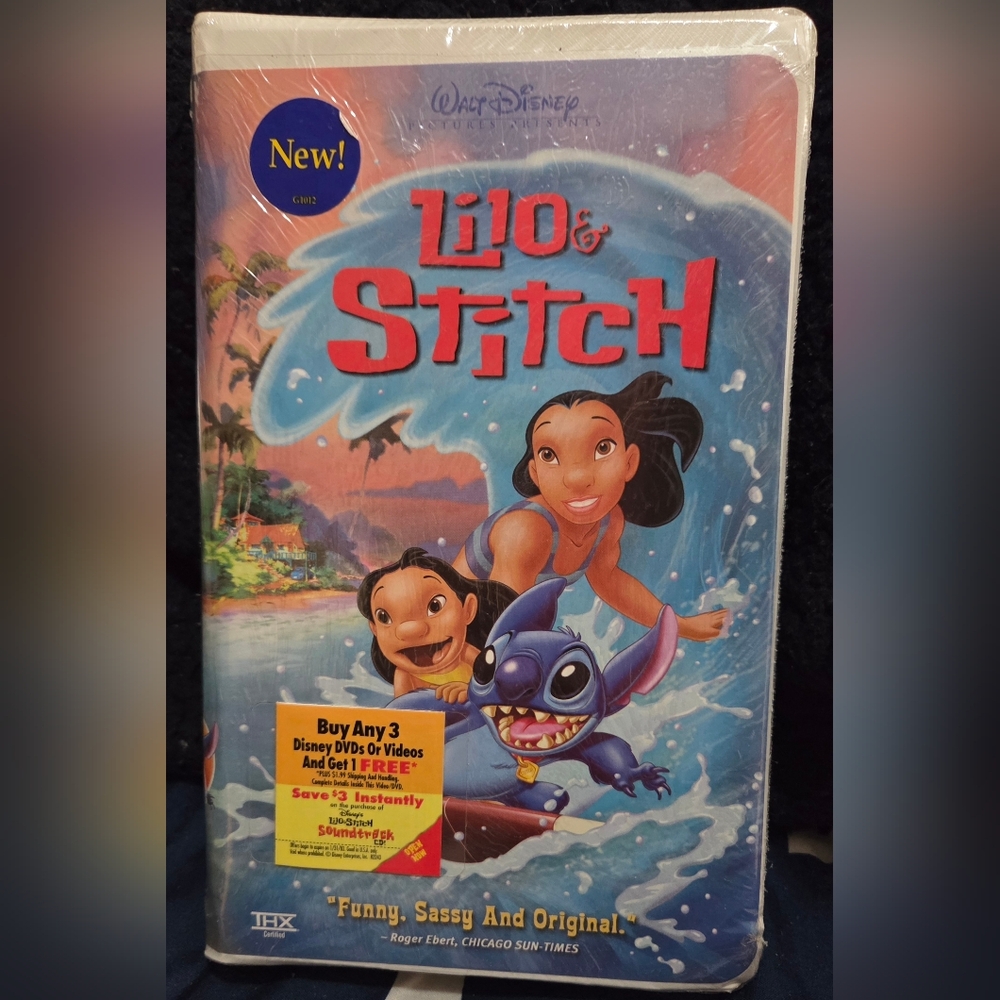 Lilo & Stitch VHS Walt Disney 2003 Brand New, Sealed Clamshell Vintage